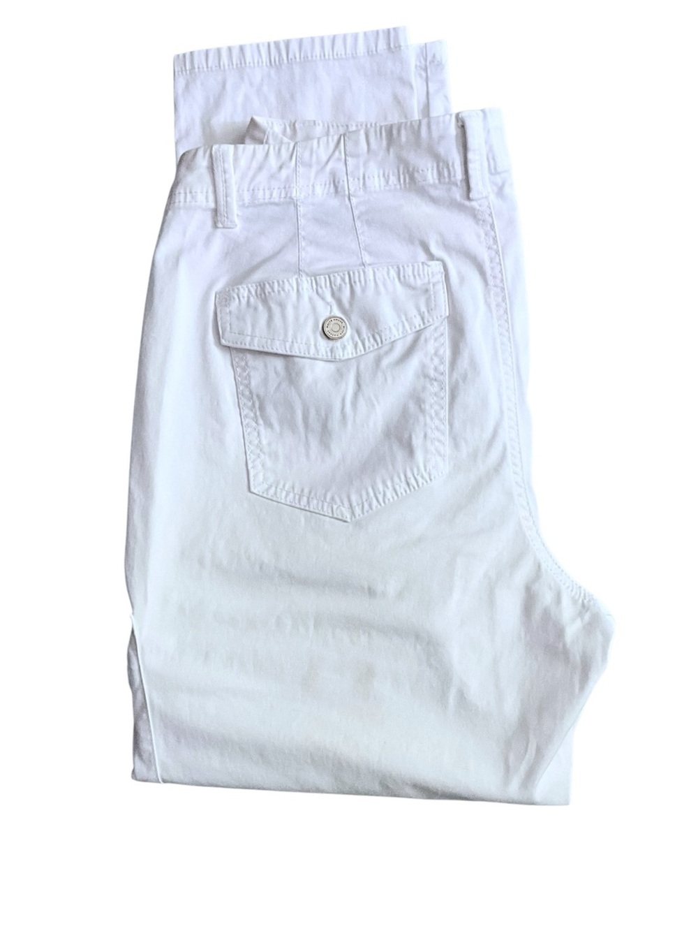 WHBM The Slim Crop White Cargo Pants - Picture 4 of 14